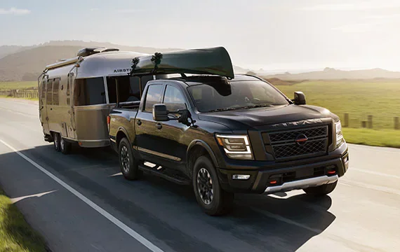 2022 Nissan TITAN towing airstream | Performance Nissan of Pompano in Pompano Beach FL